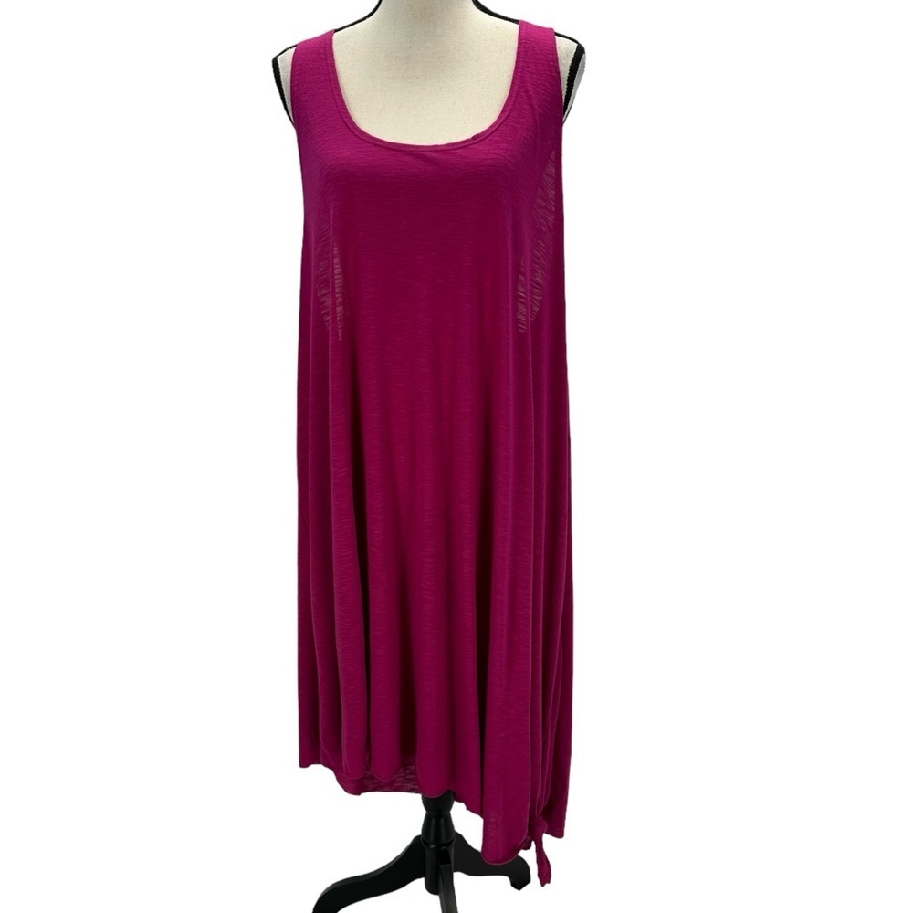 Becca Sleeveless Racerback Swimsuit Cover Up Dress - Pink - size 2X